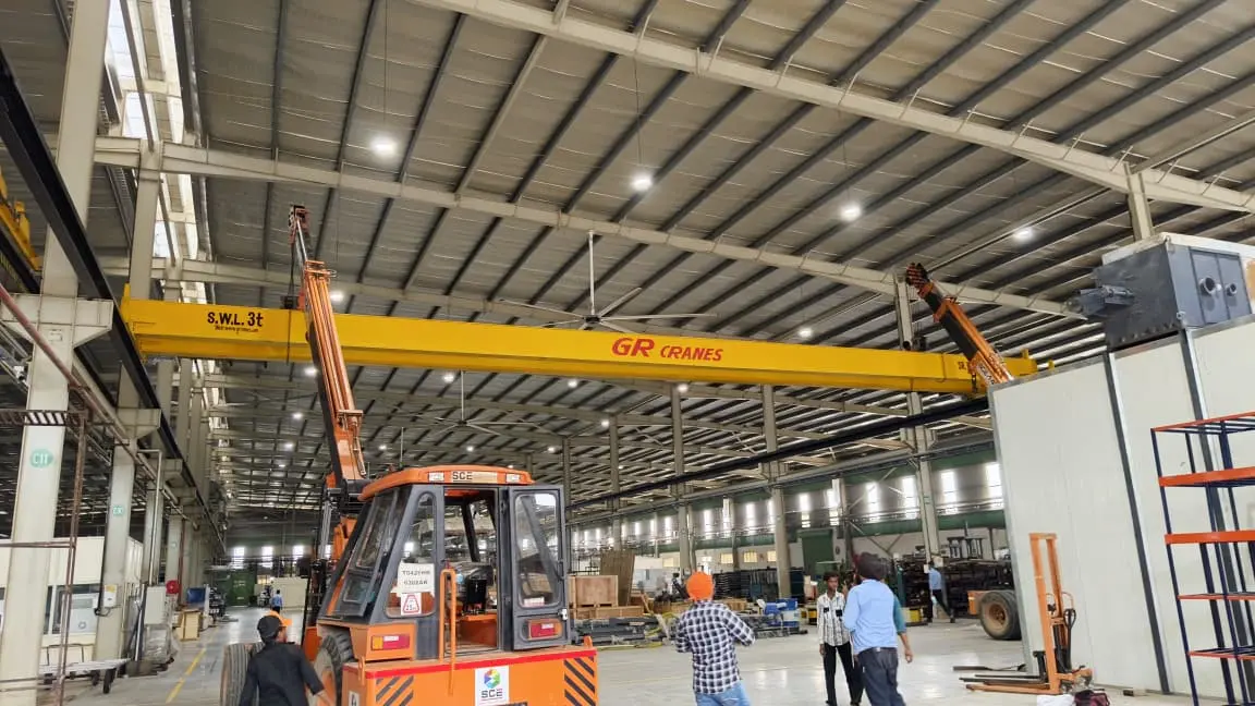 GR Cranes & Elevators EOT crane installation in Dera Bassi, Punjab