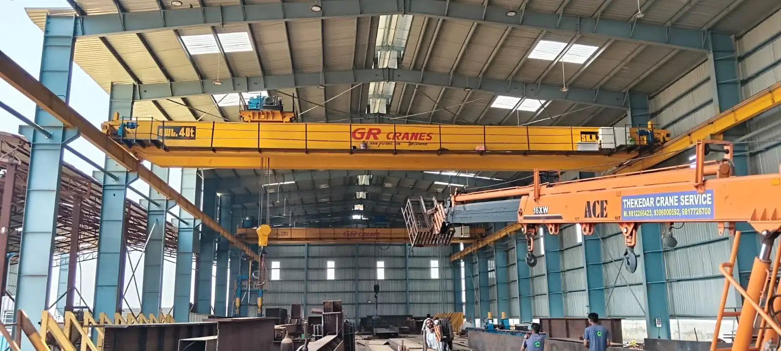 GR Cranes & Elevators EOT crane installation in Gurgaon, Haryana