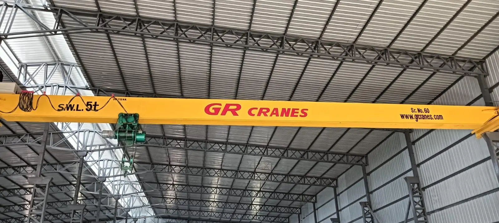 GR Cranes & Elevators EOT crane installation in Haridwar, Uttarakhand