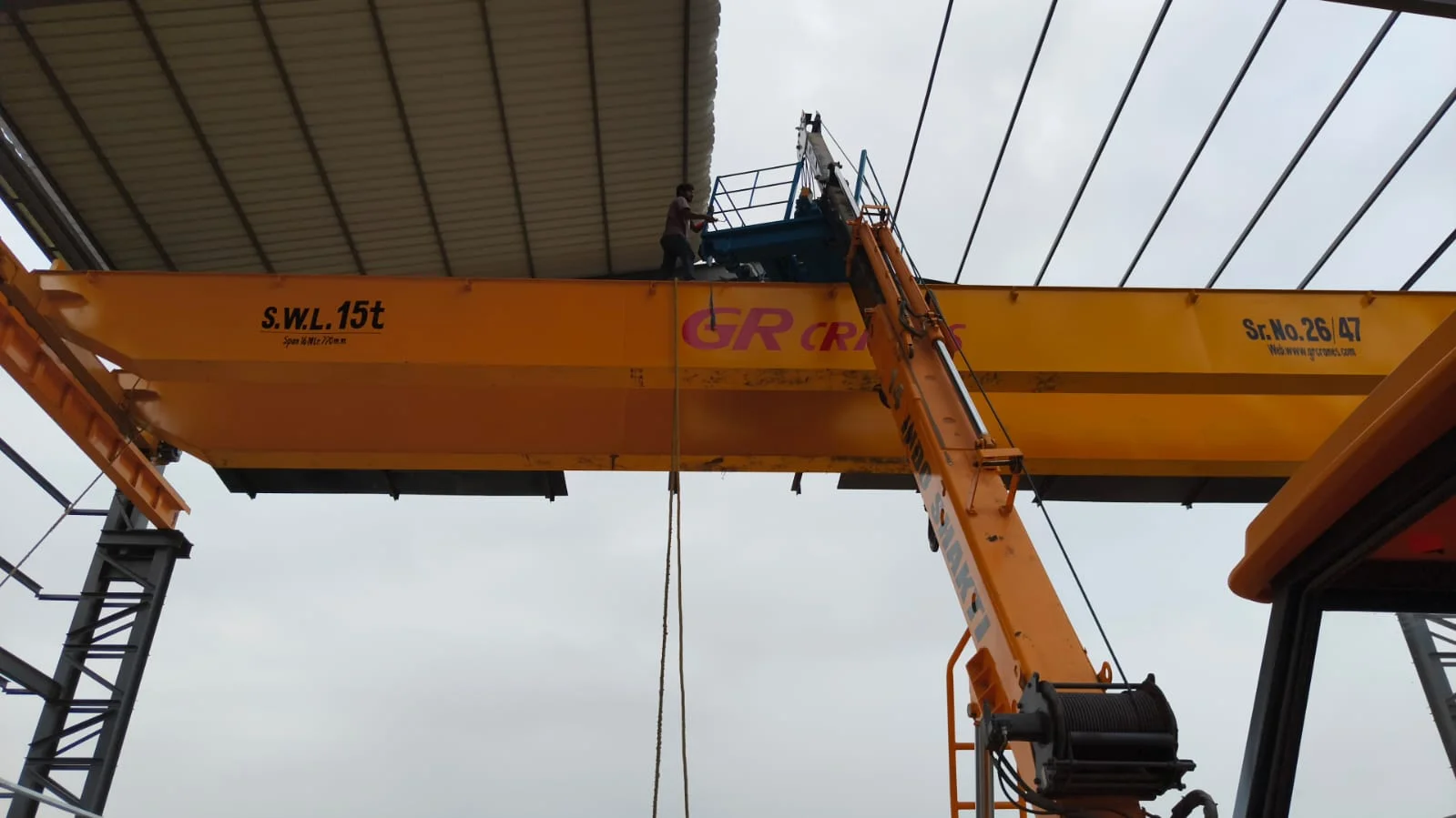 GR Cranes & Elevators EOT crane installation in Ludhiana, Punjab