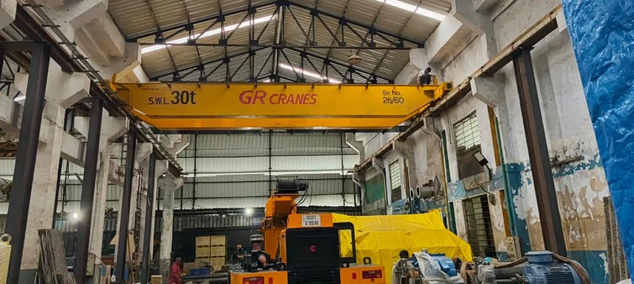 GR Cranes & Elevators EOT crane installation in Silvasa (Vapi), Gujarat