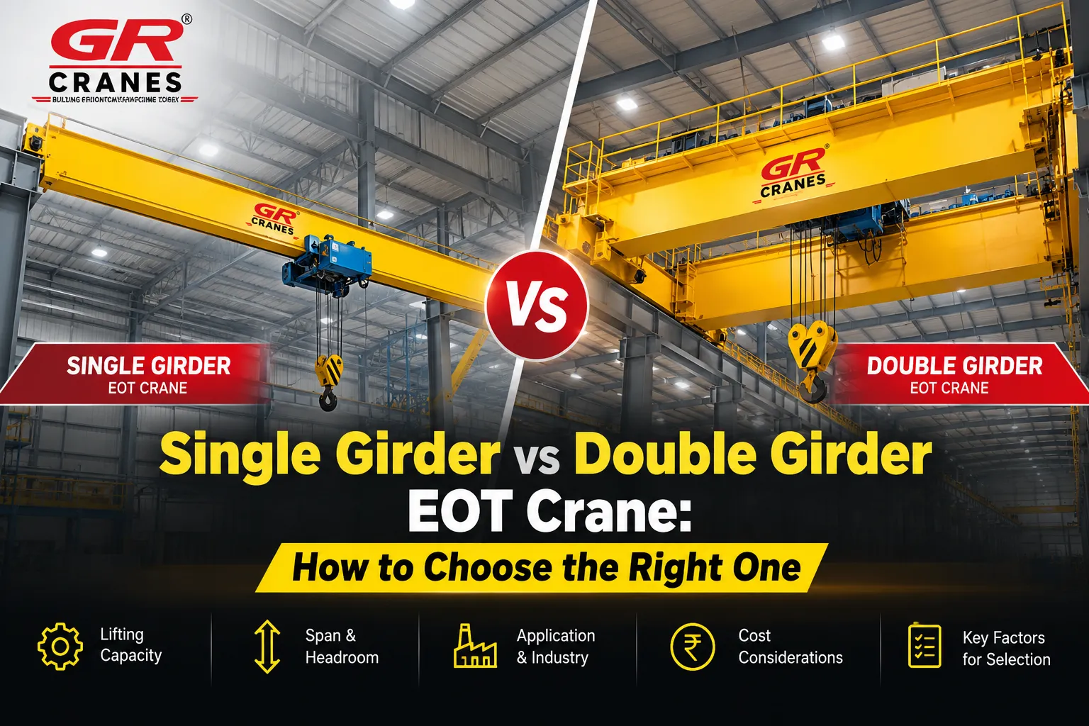 Single Girder vs Double Girder EOT Crane: How to Choose the Right One